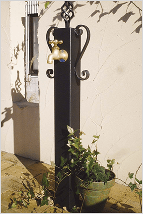 ロートアイアン立水栓&カバー