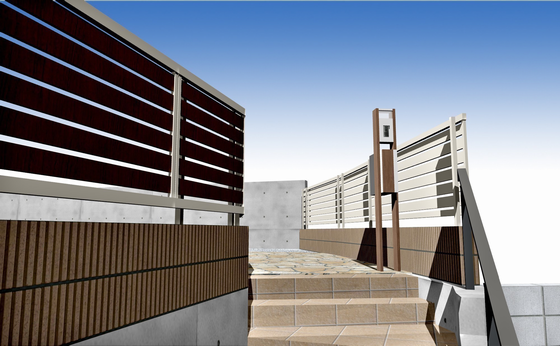 イメージパース「D機能門柱工事」の箇所